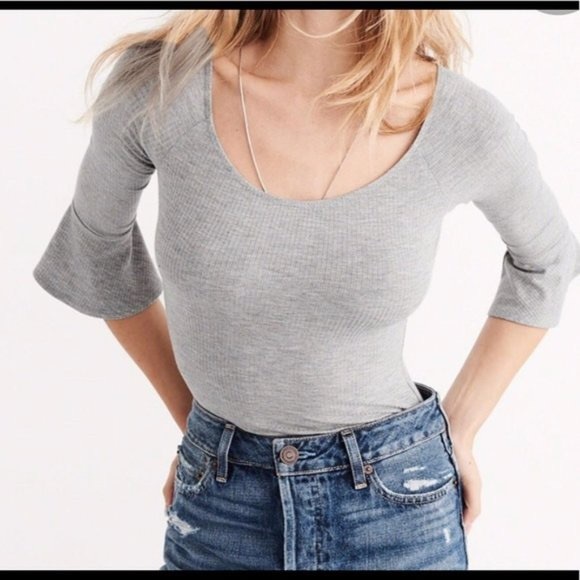 A&F gray bodysuits in M - Picture 2 of 5